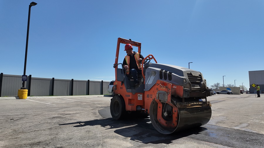 Pacific Paving Asphalt Repair Compaction